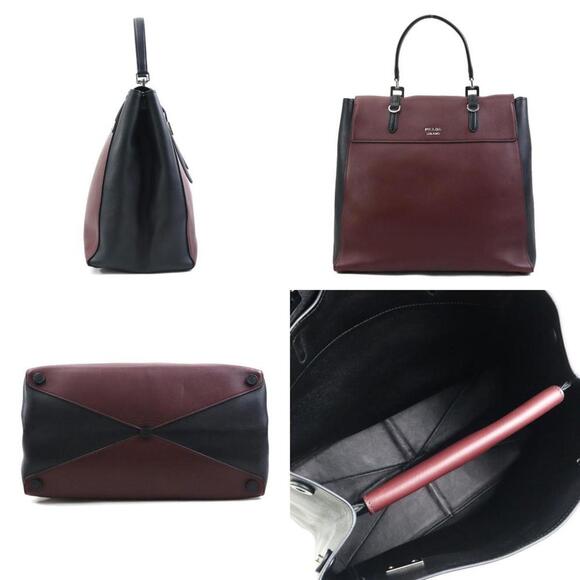 PRADA Black Leather Shoulder Bag - Picture 2 of 5